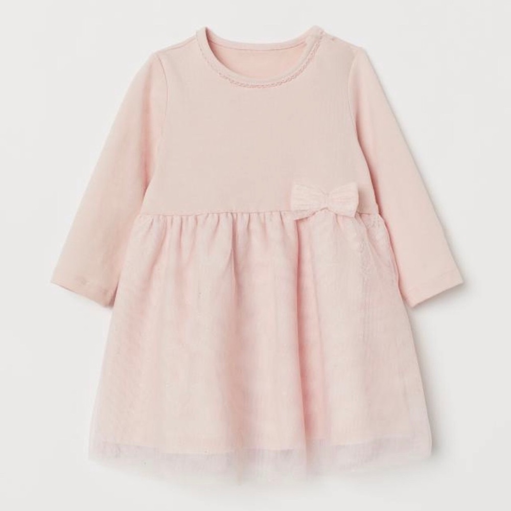 H&M Pink Dress with Tulle Skirt